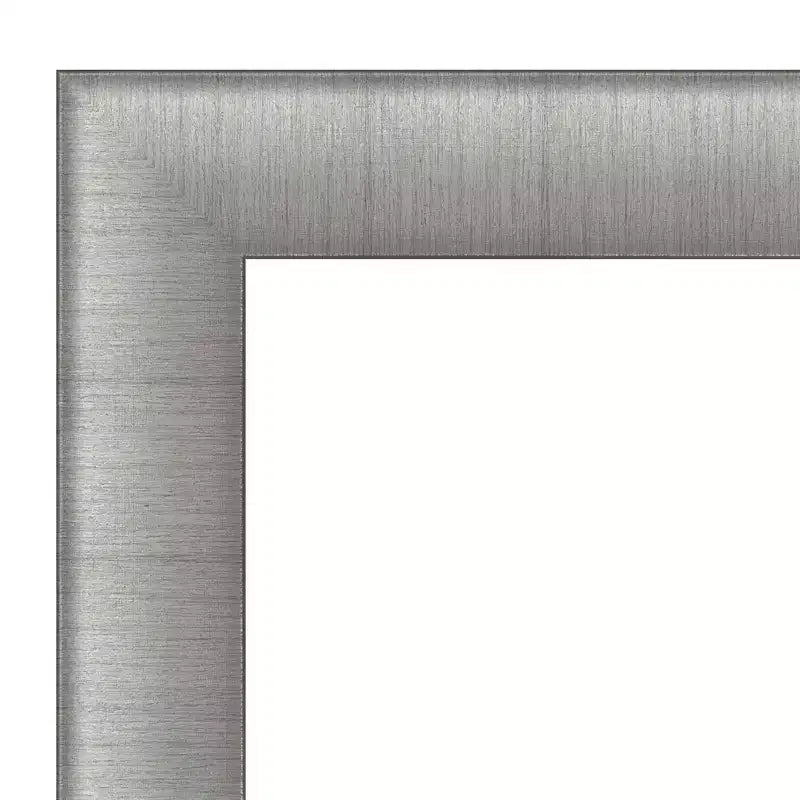 23" x 29" Brushed Pewter Framed Bathroom Wall Mirror