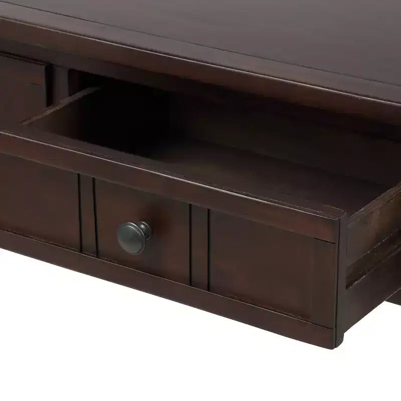 Console avec deux tiroirs et étagère inférieure
