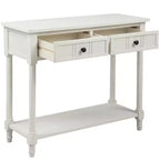 Console avec deux tiroirs et étagère inférieure