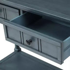 Console avec deux tiroirs et étagère inférieure