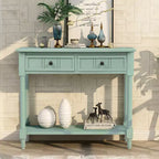 Console avec deux tiroirs et étagère inférieure