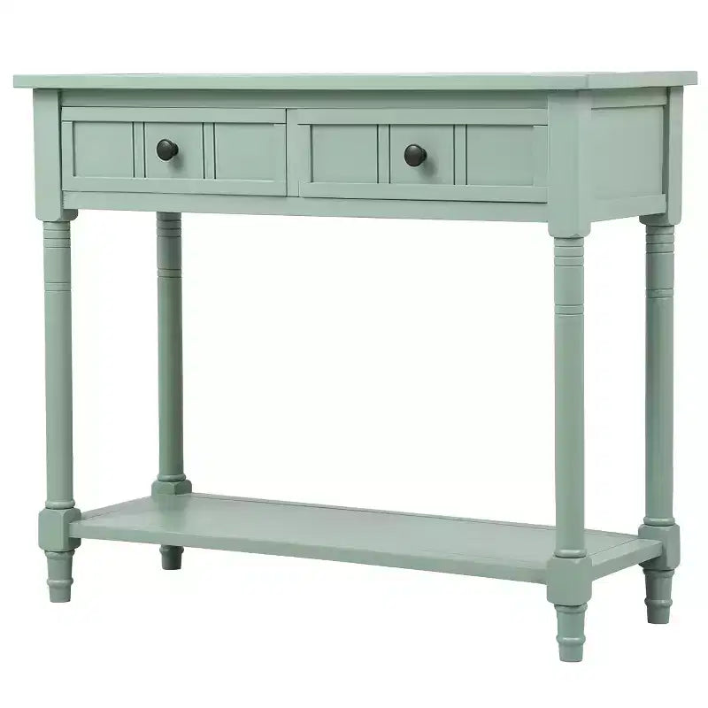 Console avec deux tiroirs et étagère inférieure