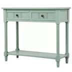 Console avec deux tiroirs et étagère inférieure