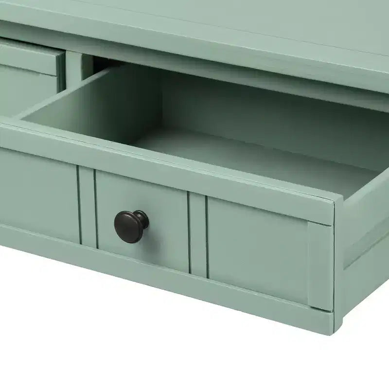 Console avec deux tiroirs et étagère inférieure