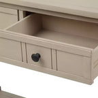 Console avec deux tiroirs et étagère inférieure