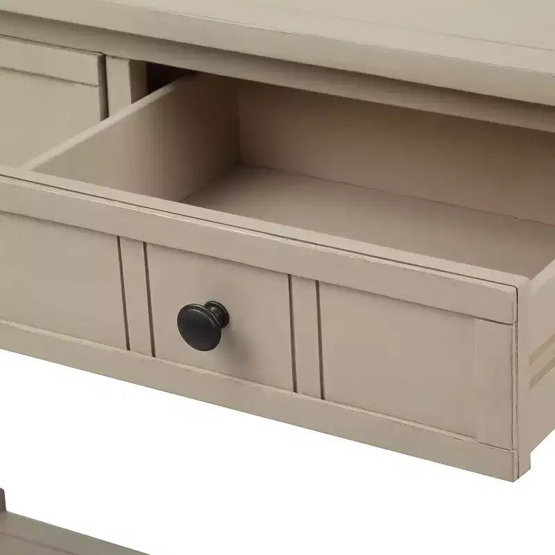 Console avec deux tiroirs et étagère inférieure