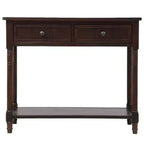 Console avec deux tiroirs et étagère inférieure