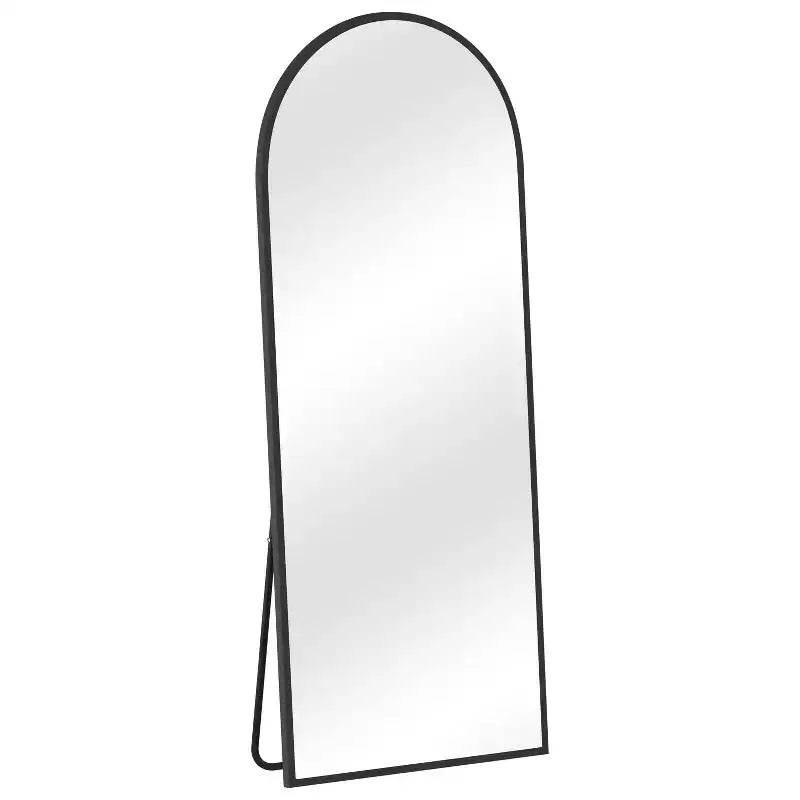 Miroir sur pied plein cadre arqué