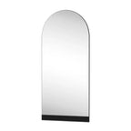Miroir arqué pleine longueur avec cadre en métal, 31 x 70 po, noir