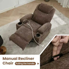Fauteuil inclinable, pivotant à 360°, avec fonction massage et chauffage