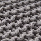 Pouf ottoman carré en coton