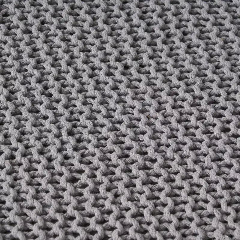 Pouf ottoman carré en coton