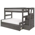 Twin Over Full Bunk Bed with Staircase and Trundle