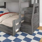 Twin Over Full Bunk Bed with Staircase and Trundle