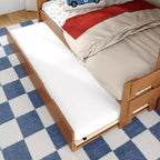 Twin Over Full Bunk Bed with Staircase and Trundle