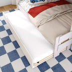 Twin Over Full Bunk Bed with Staircase and Trundle