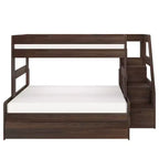 Twin Over Full Bunk Bed with Staircase and Trundle