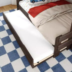 Twin Over Full Bunk Bed with Staircase and Trundle