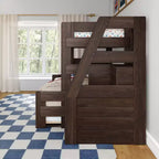 Twin Over Full Bunk Bed with Staircase and Trundle