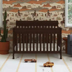 Lit de bébé convertible 4 en 1 – Bois de pin massif, Certifié GREENGUARD Gold