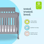 Lit de bébé convertible 4 en 1 – Bois de pin massif, Certifié GREENGUARD Gold