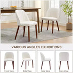 Chaise de salle à manger tapissée avec cadre en métal