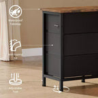 Commode de 160 cm avec 10 tiroirs en tissu, prise électrique, éclairage LED et support TV pour téléviseurs de 65 à 75 pouces