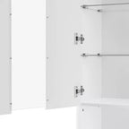 Meuble TV avec lumières LED et cheminée électrique pour téléviseurs jusqu'à 75 pouces