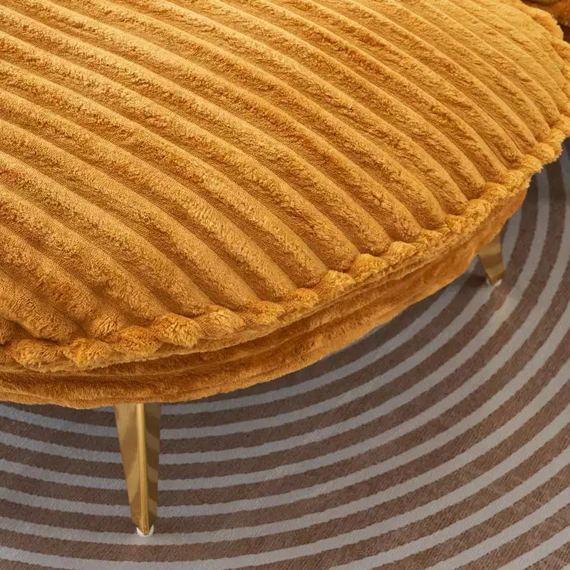 Fauteuil d'appoint avec pouf et repose-pieds