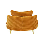 Fauteuil d'appoint avec pouf et repose-pieds