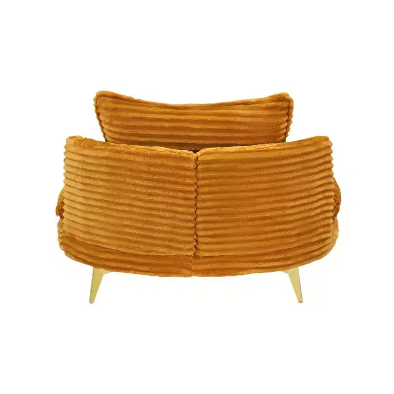 Fauteuil d'appoint avec pouf et repose-pieds