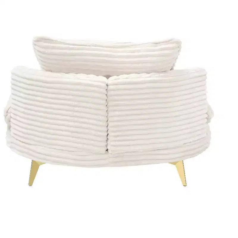 Fauteuil d'appoint avec pouf et repose-pieds