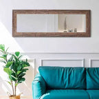 Miroir mural pleine longueur 61x22 pouces, cadre en métal arqué, chambre salle de bain salon