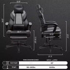 Chaise de jeu avec repose-pieds et support lombaire massant