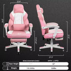 Chaise de jeu avec repose-pieds et support lombaire massant