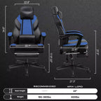 Chaise de jeu avec repose-pieds et support lombaire massant