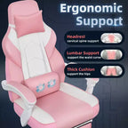Chaise de jeu avec repose-pieds et support lombaire massant