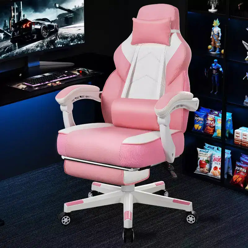 Chaise de jeu avec repose-pieds et support lombaire massant