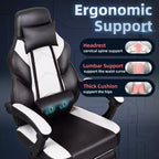 Chaise de jeu avec repose-pieds et support lombaire massant
