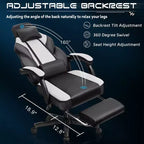 Chaise de jeu avec repose-pieds et support lombaire massant