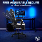 Chaise de jeu avec repose-pieds et support lombaire massant