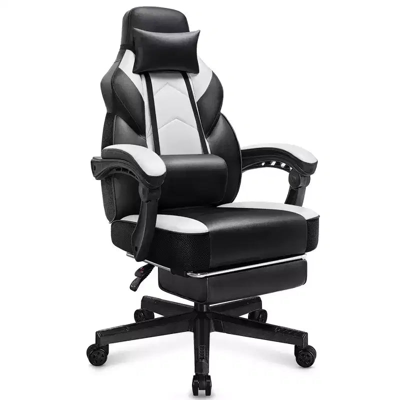 Chaise de jeu avec repose-pieds et support lombaire massant