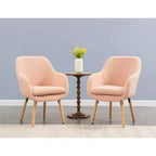 Fauteuil d'appoint à dossier haut en imitation peau de mouton