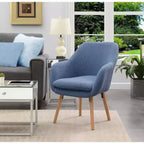 Fauteuil d'appoint à dossier haut en imitation peau de mouton