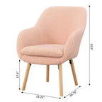 Fauteuil d'appoint à dossier haut en imitation peau de mouton
