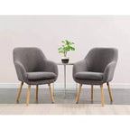 Fauteuil d'appoint à dossier haut en imitation peau de mouton