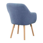 Fauteuil d'appoint à dossier haut en imitation peau de mouton