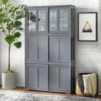 Modular Stackable Cabinet with Sliding Doors