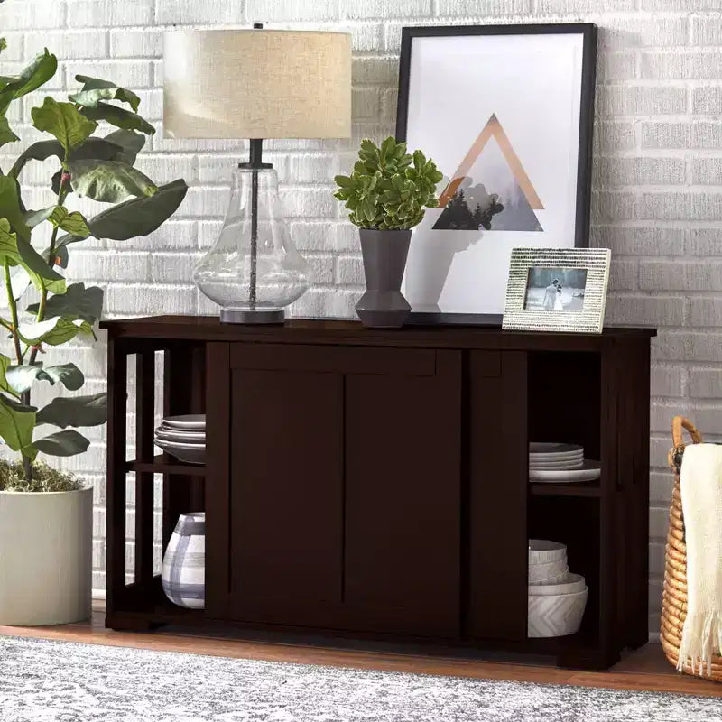 Modular Stackable Cabinet with Sliding Doors