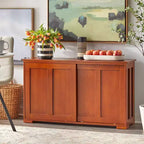 Modular Stackable Cabinet with Sliding Doors
